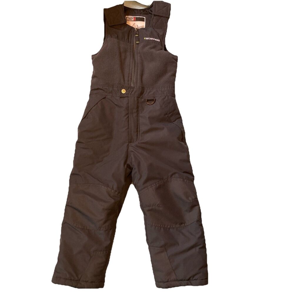 Boys Size 6 Snow Bib Pants 32 Degrees Grey EUC